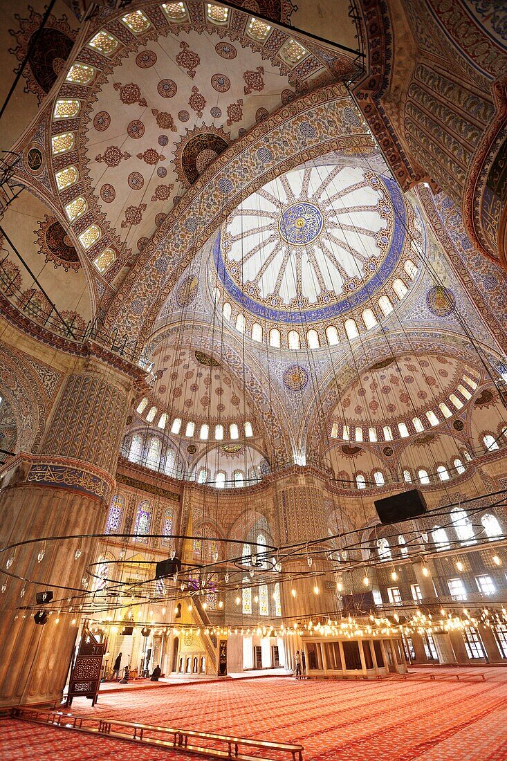 Blaue Moschee, Sultan Camii Ahmeth, Jahr 1616, Istanbul, Türkei Asien