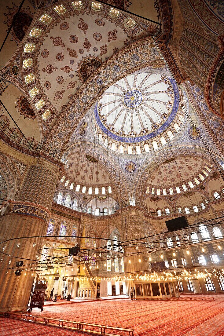 Blue Mosque, Sultan Camii Ahmeth, year 1616, Istanbul, Turkey Asia