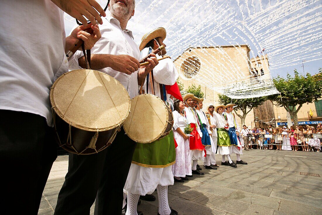 Ball dels cossiers Dance of Cossiers, Pollensa, Majorca, Tramuntana Mountains, Balearic Islands, Spain