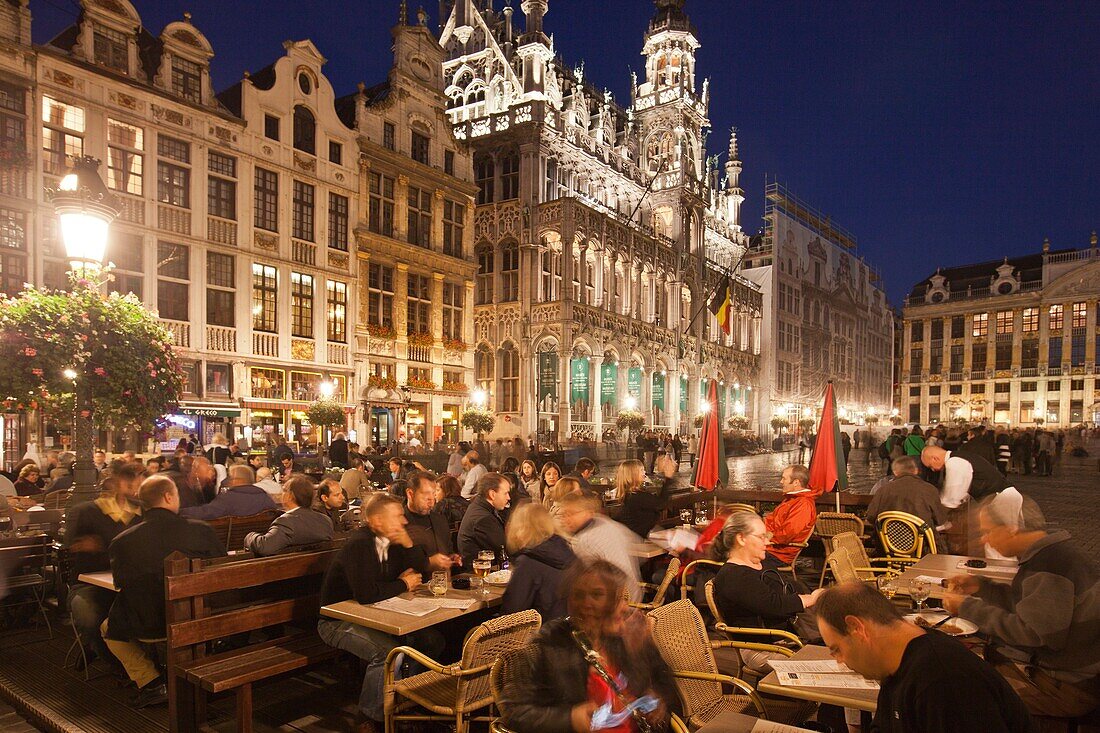 Grand Place at night, Brussels Belgium