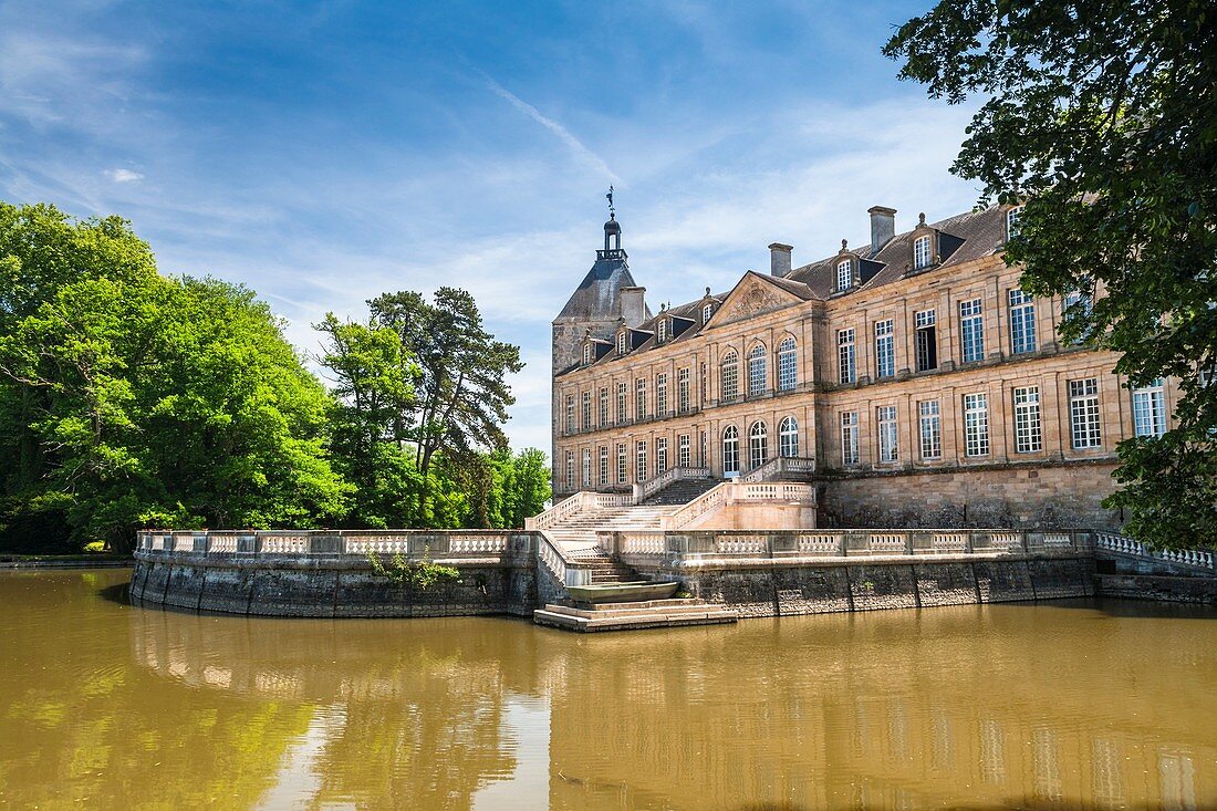 The picturesque castle of Sully, Burgundy, France, Europe