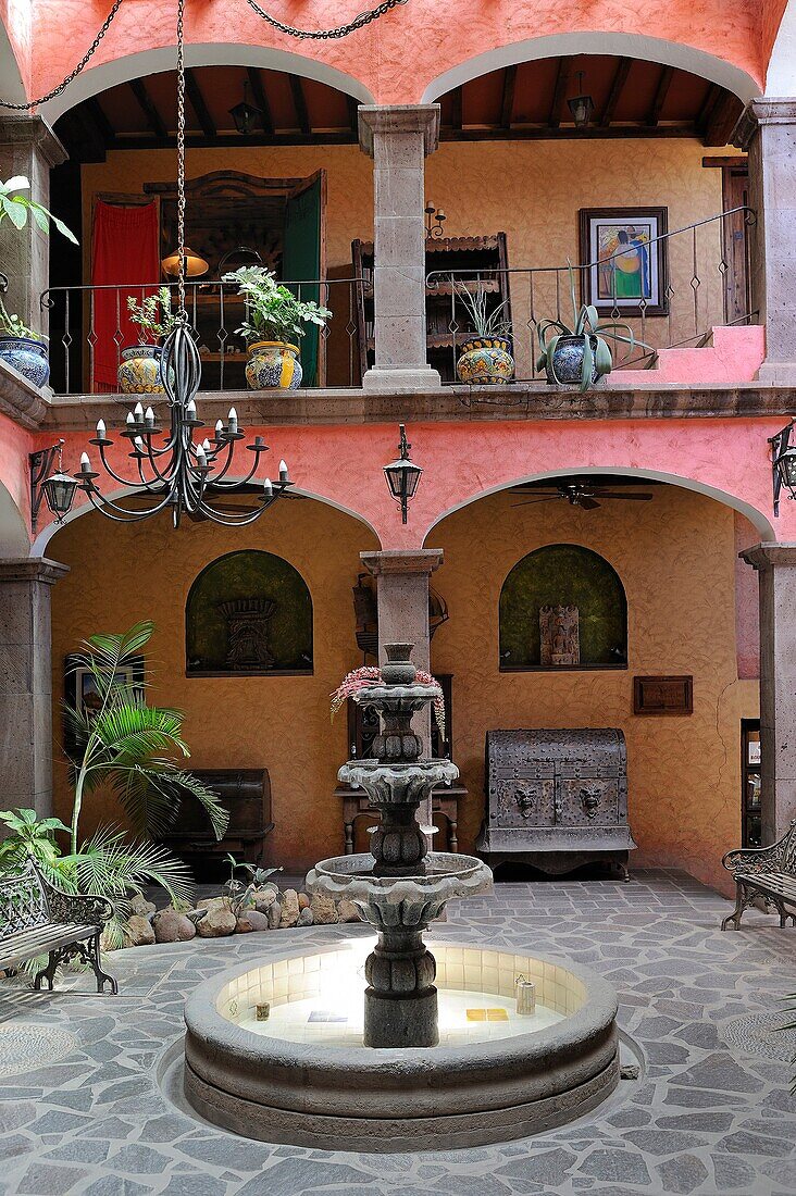 Mexico, Baja California, Loreto, Hotel Posada de las Flores