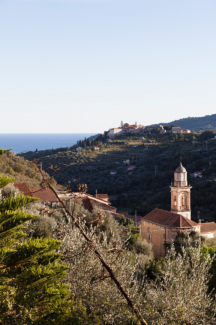 Views of Diano Castello in Diano Marina, Imperia, Liguia, Italy