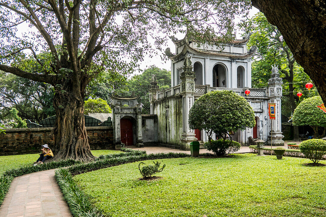 Literaturtempel Van Mieu in Hanoi, Vietnam, Asien