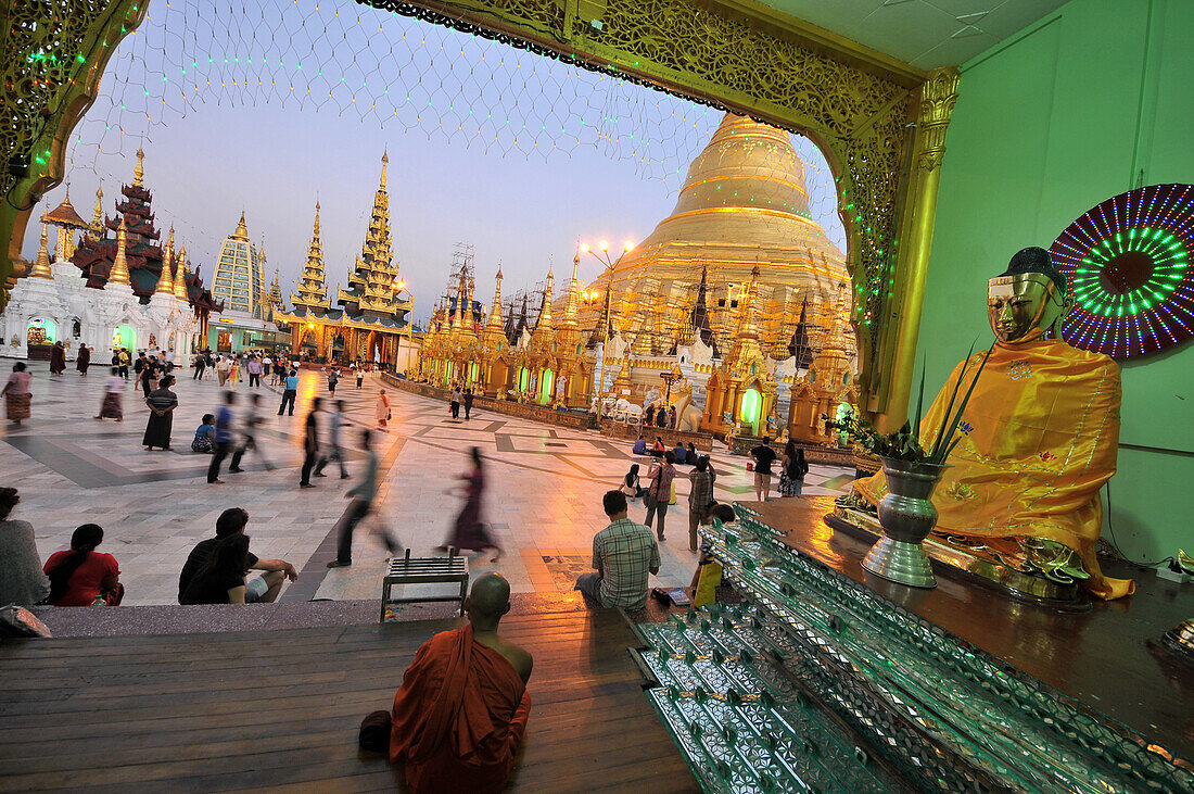 Shwedagon Pagoda, Yangon, Myanmar, Burma, Asia