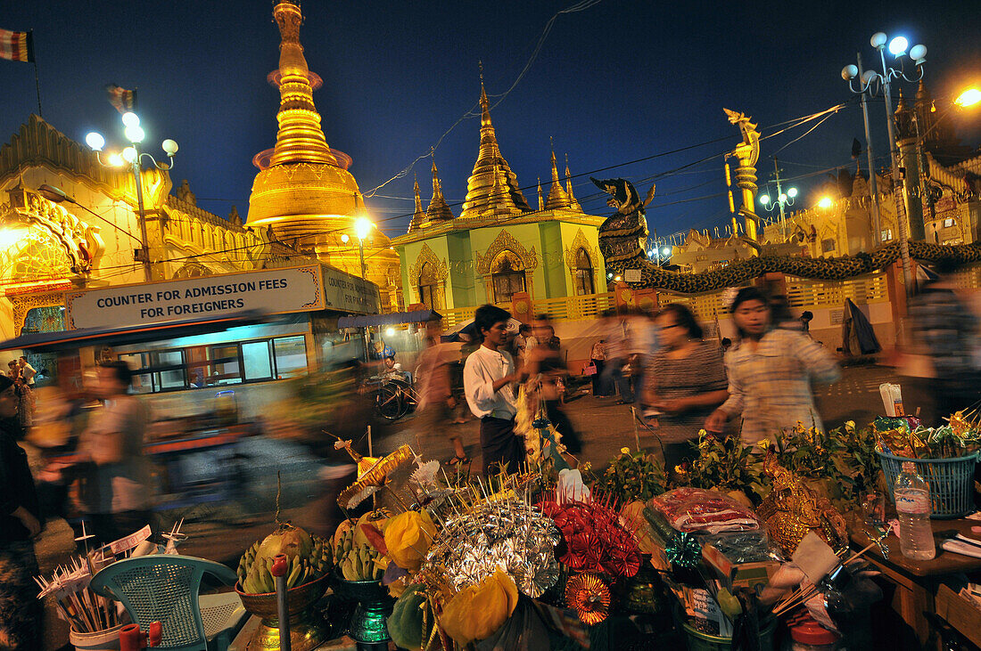 At Yangon River in the Botataung Pagoda, Yangon, Myanmar, Burma, Asia