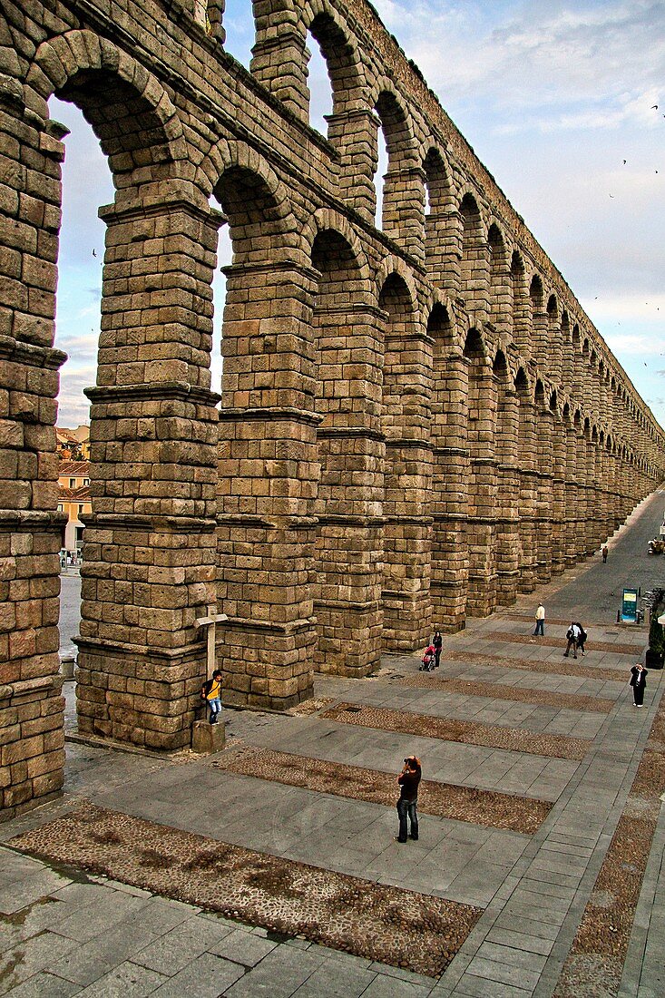 Roman Aqueduct Segovia, Castile La Mancha, Spain