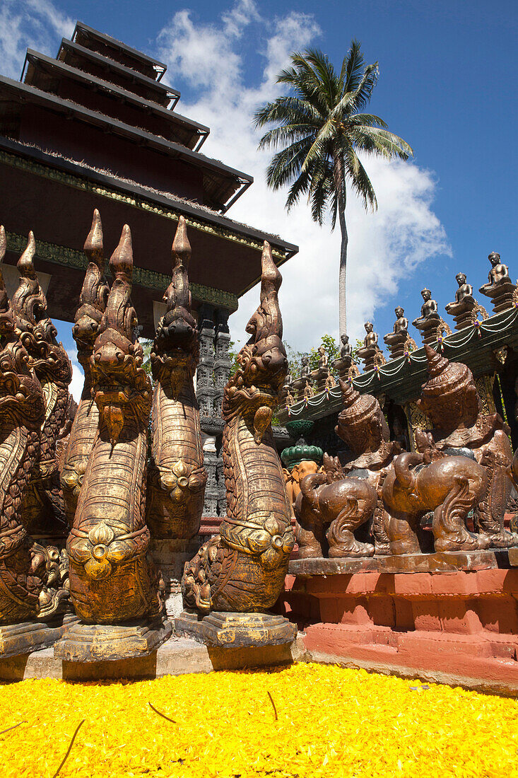 Buddhistic temple, Koh Samui Island, Surat Thani Province, Thailand, Southeast Asia