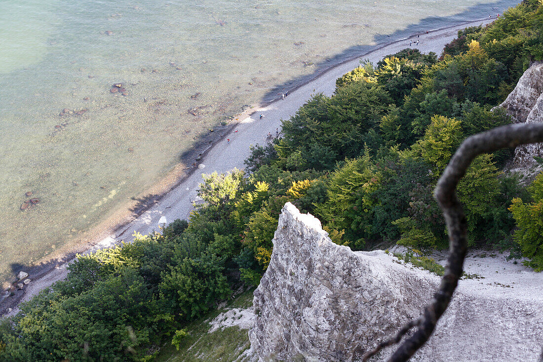 Blick über die Ostsee, Königsstuhl, Stubnitz, Halbinsel Jasmund, Nationalpark Jasmund, Insel Rügen, Mecklenburg-Vorpommern, Deutschland