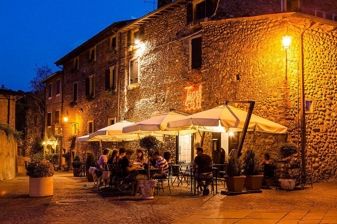 Borghetto at dusk, Valeggio sul Mincio, Veneto, Italy