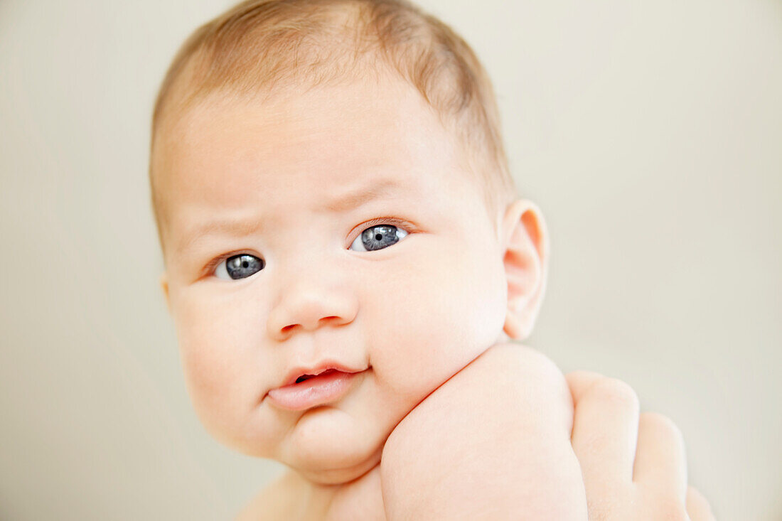 A portrait of a baby.