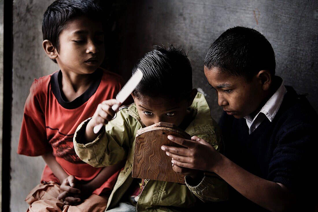 'Orphaned Boys In Orphanage; Pokhara, Nepal'