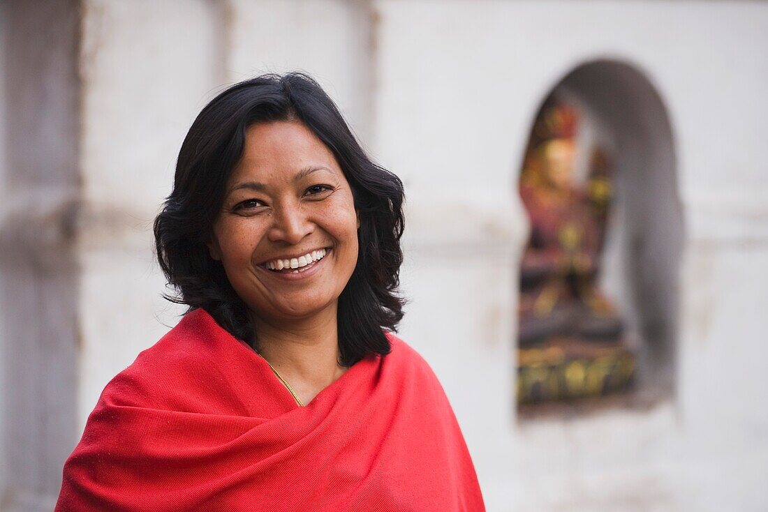 Portrait Of A Smiling Woman, Kathmandu, Nepal
