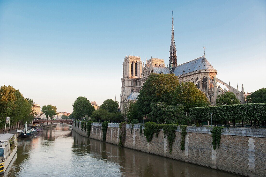 Paris 4 ème district - Island of the City - The cathedral Notre-Dame