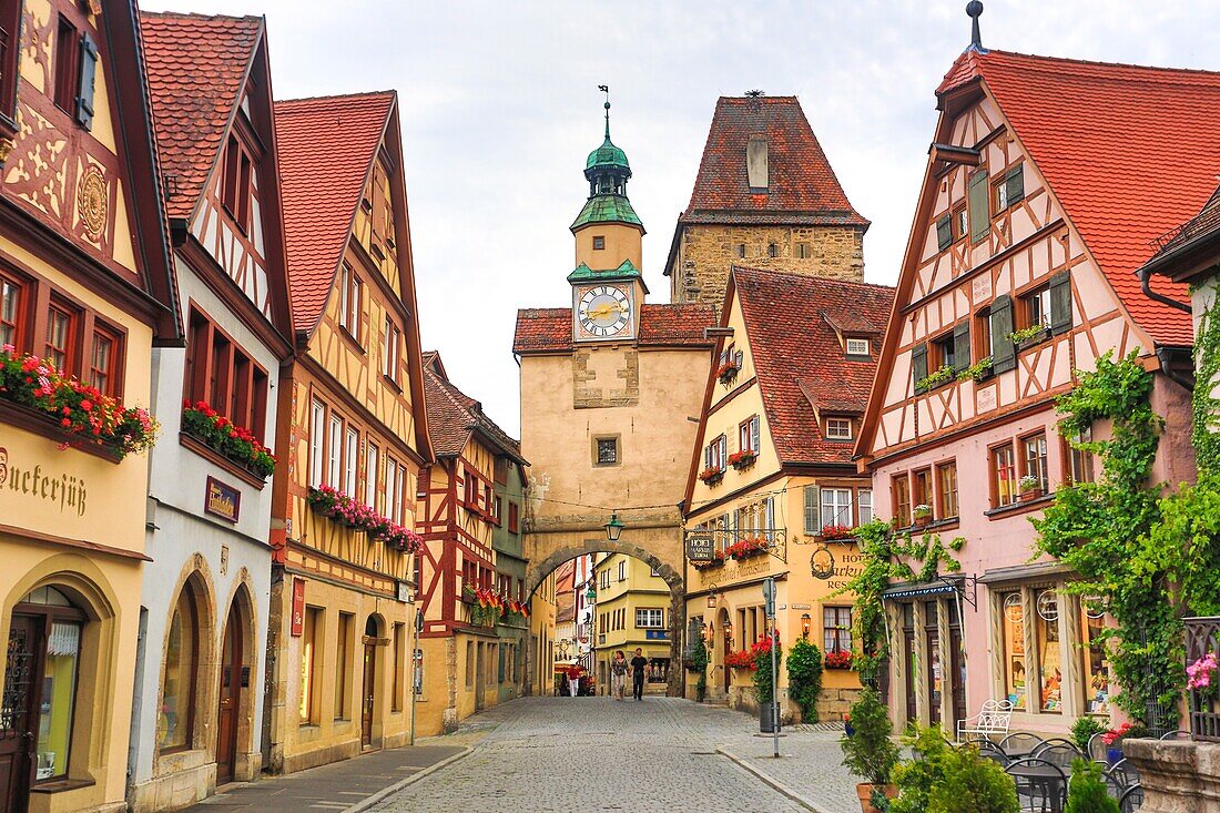 Germany , Rothenburg City (Romantic Road) , Rodergasse Street , Markus Turm  Gate