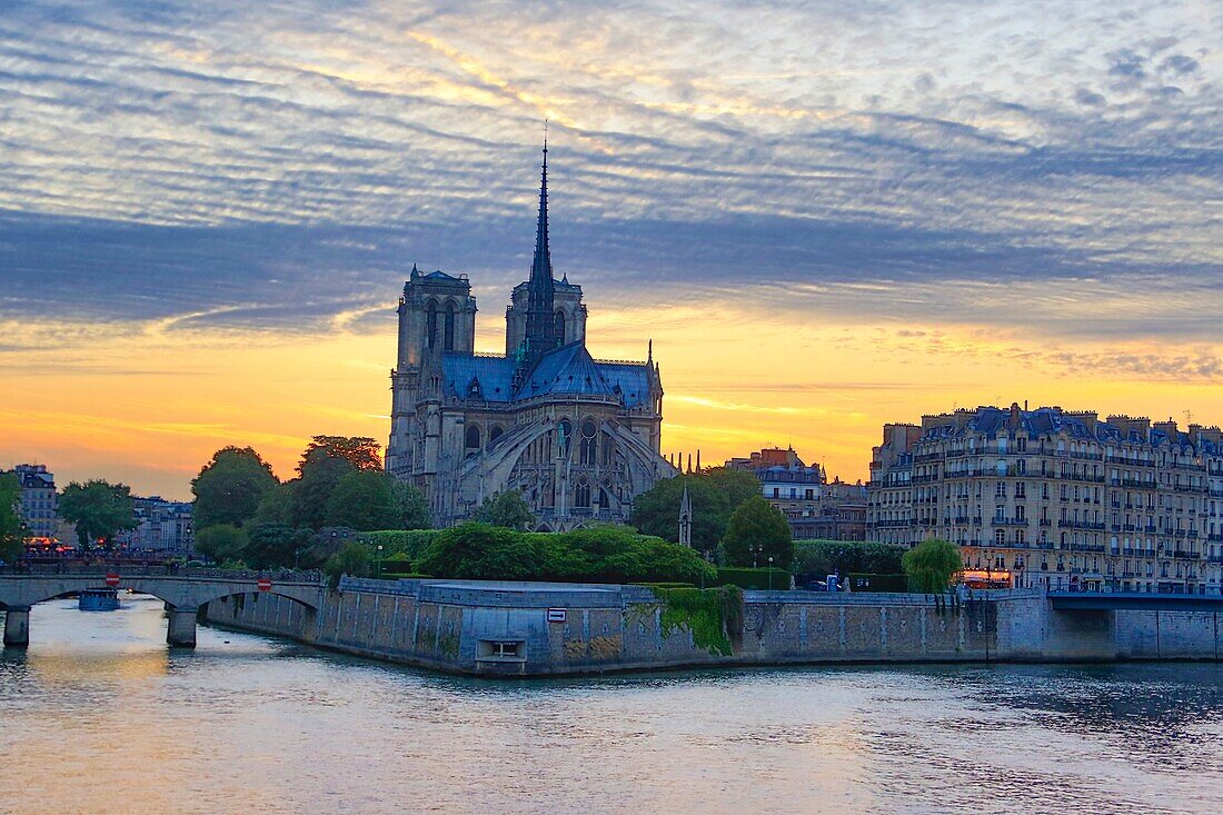 France , Paris City, Notre Dame Cathedral