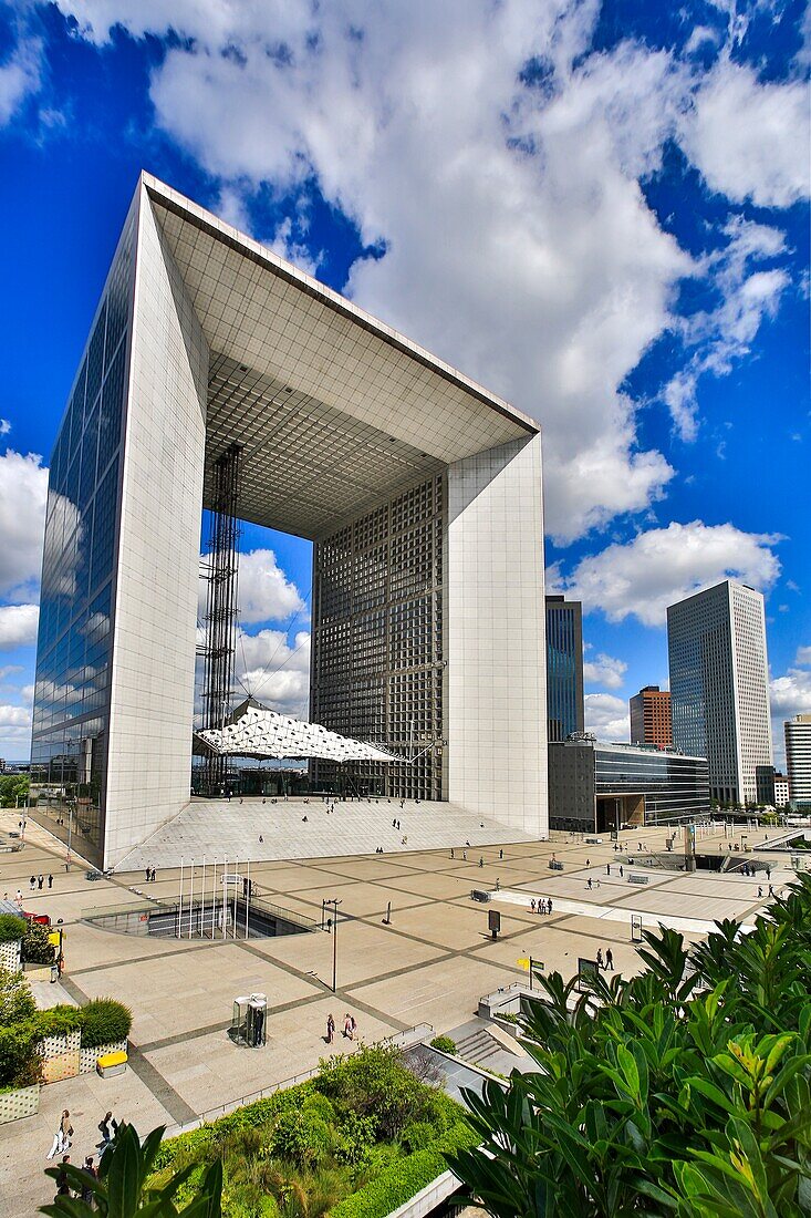 France , Paris City,La Defense District, the  Gran Arche