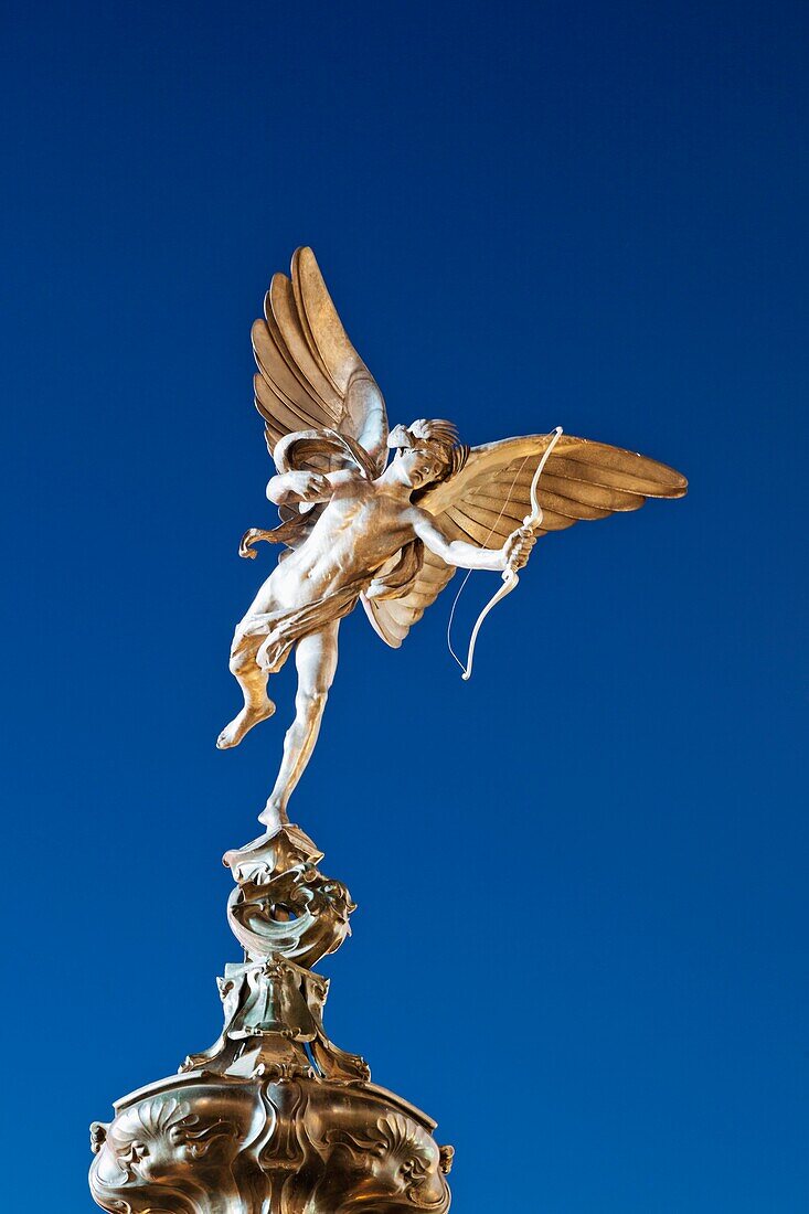 England,London,Soho,Piccadilly Circus,Eros Statue