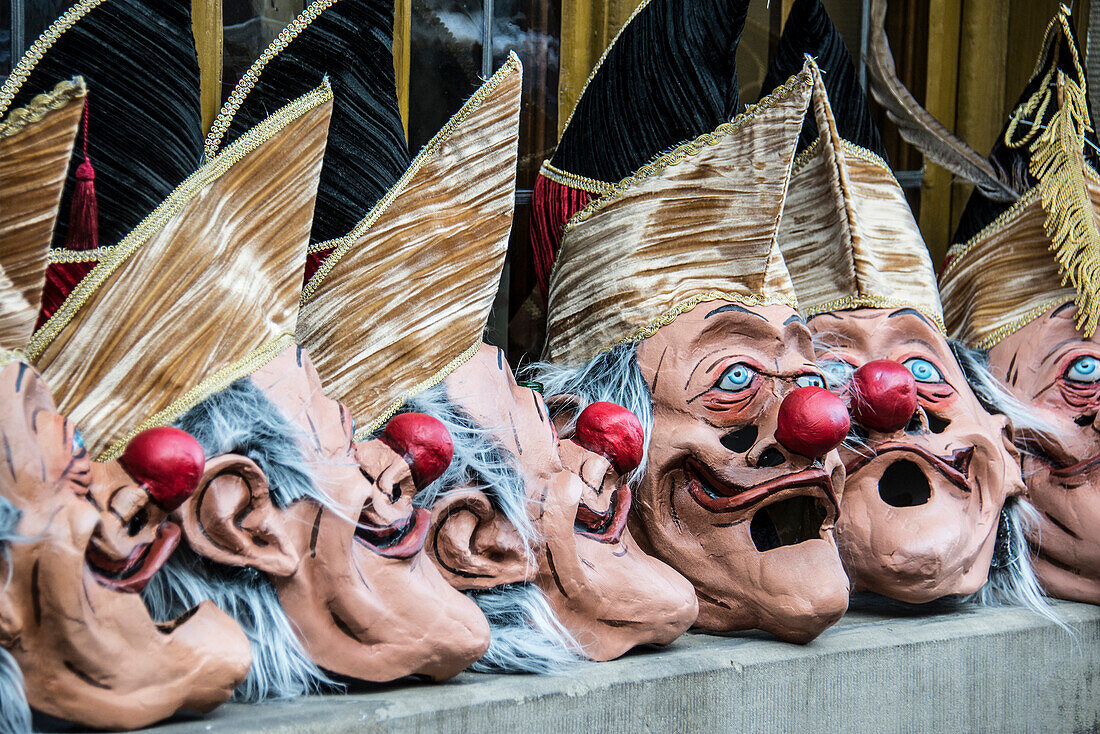 Karnevalsmasken, Basler Fasnacht, Basel, Kanton Basel, Schweiz