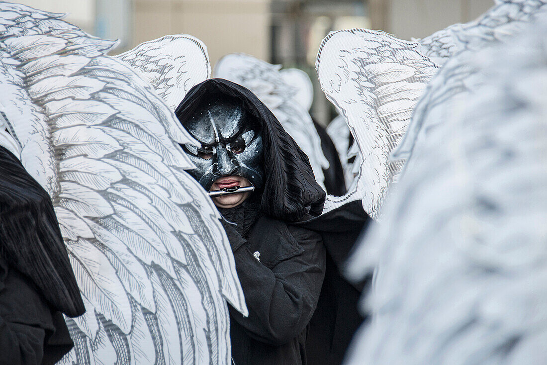 Karnevalsumzug, Basler Fasnacht, Basel, Kanton Basel, Schweiz