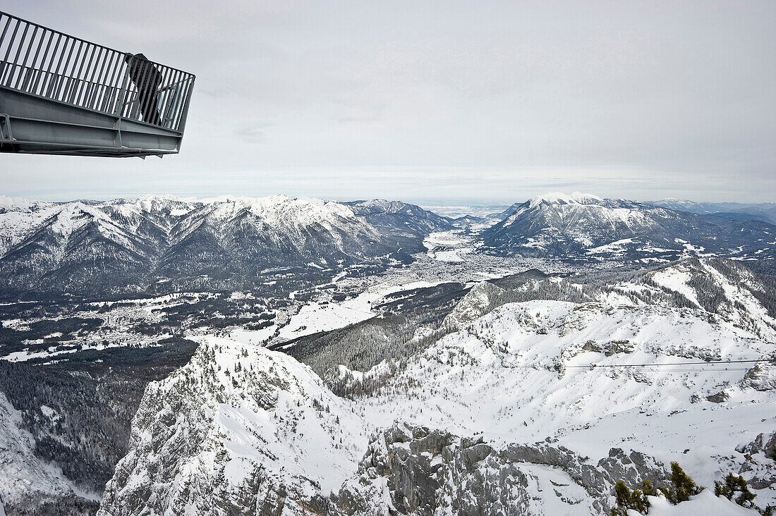 Aussichtsplattform AlpspiX, Alpspitze, Zugspitze, Garmisch-Partenkirchen, Bayern, Deutschland