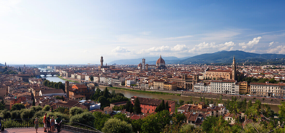 Stadtpanorama Florenz vom Piazzale Michelangelo, Toskana, Italien, Europa