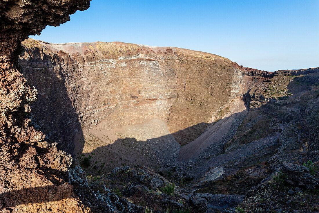 Krater des Vesuv, Italien, Europa