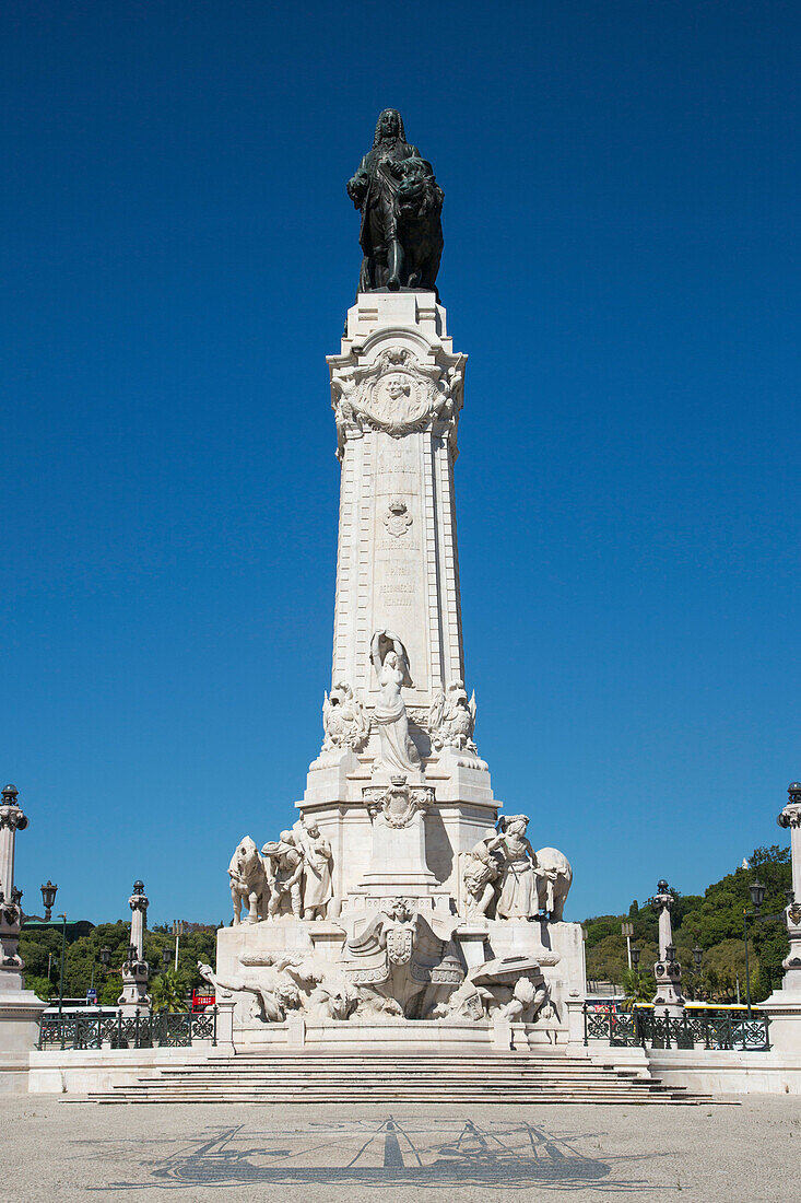 Denkmal am Praca Marques de Pombal, Lissabon, Portugal
