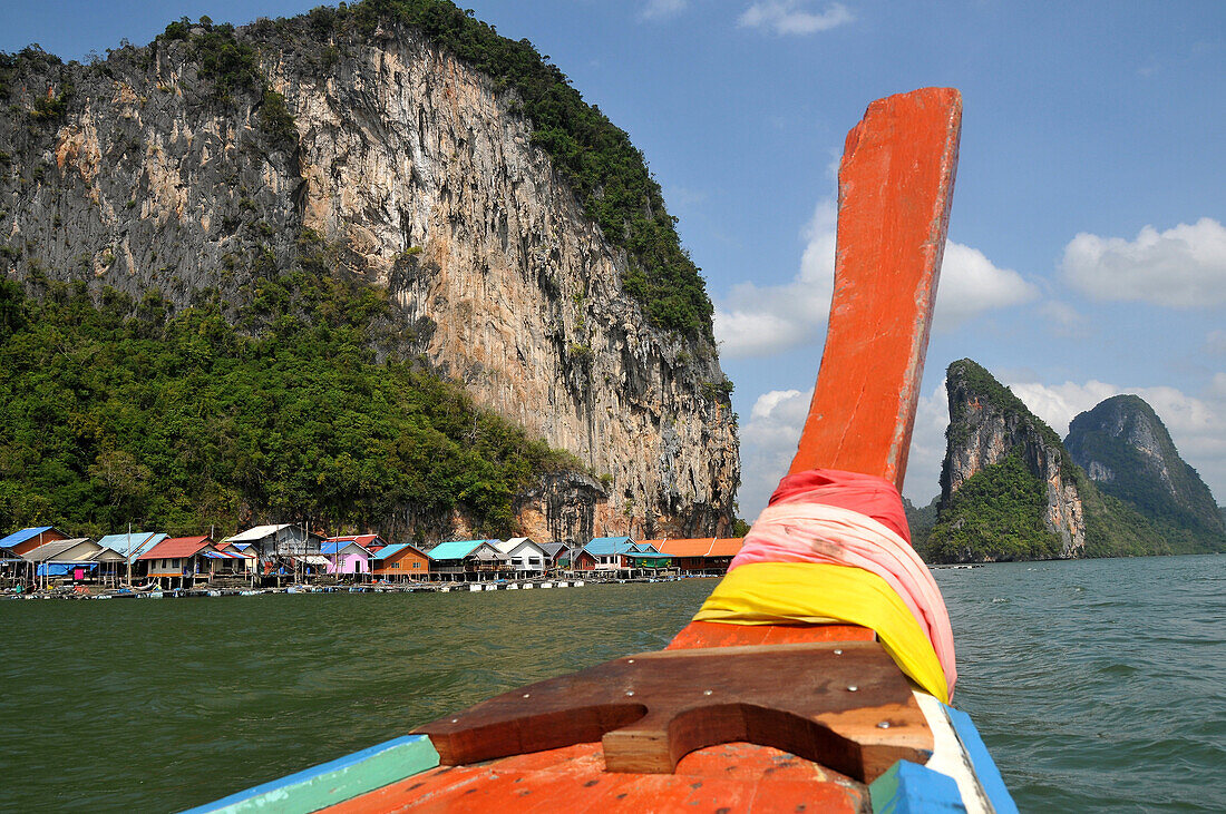 Ko Panyi Stelzendorf im Ao Phang Nga bei Phuket, Andamanensee, Thailand, Asien