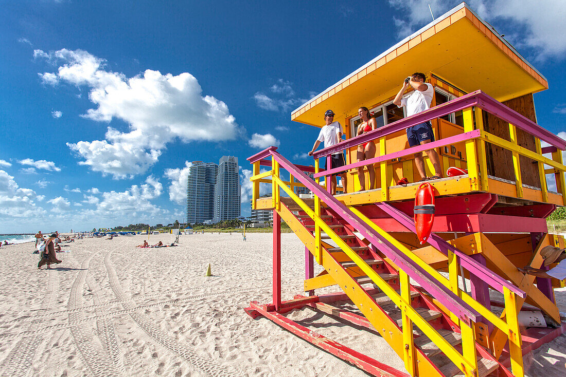 Lifeguards, South Beach, Miami, Florida, USA