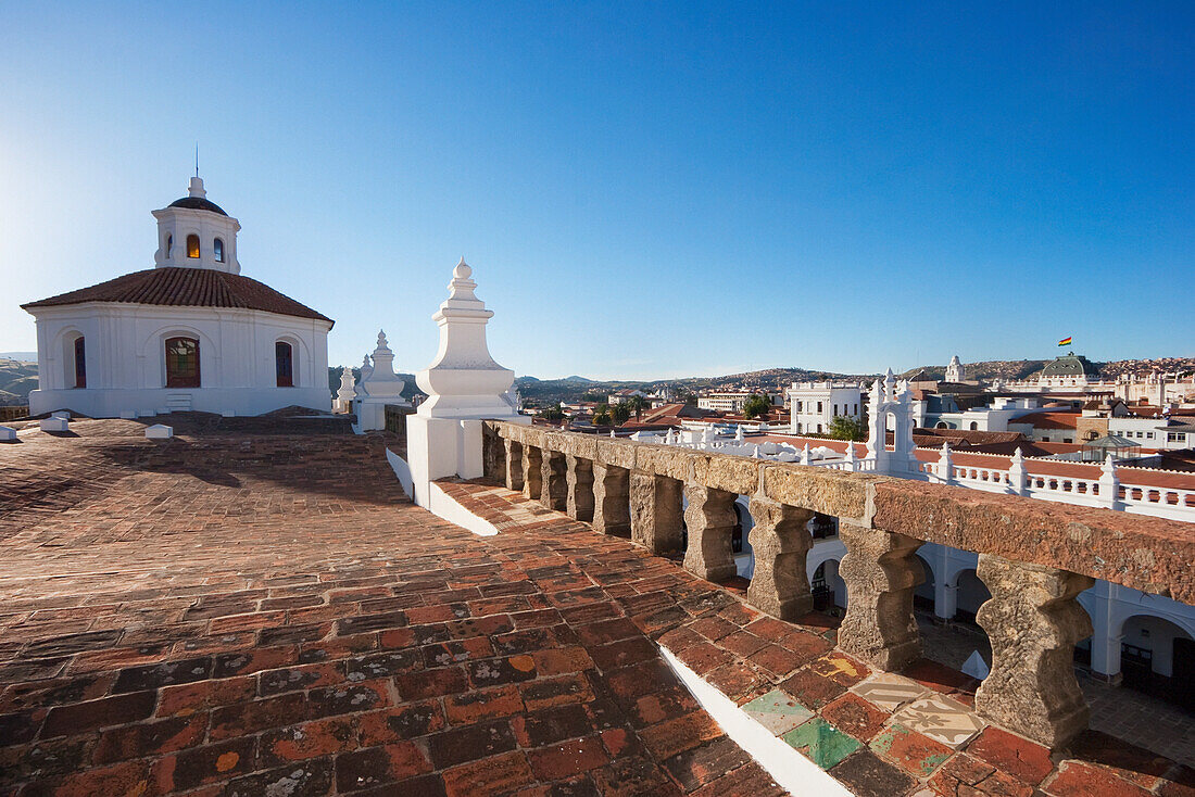 Cupola atop the roof of the San Felipe Neri Church and Convent, Chuquisaca Department, Bolivia