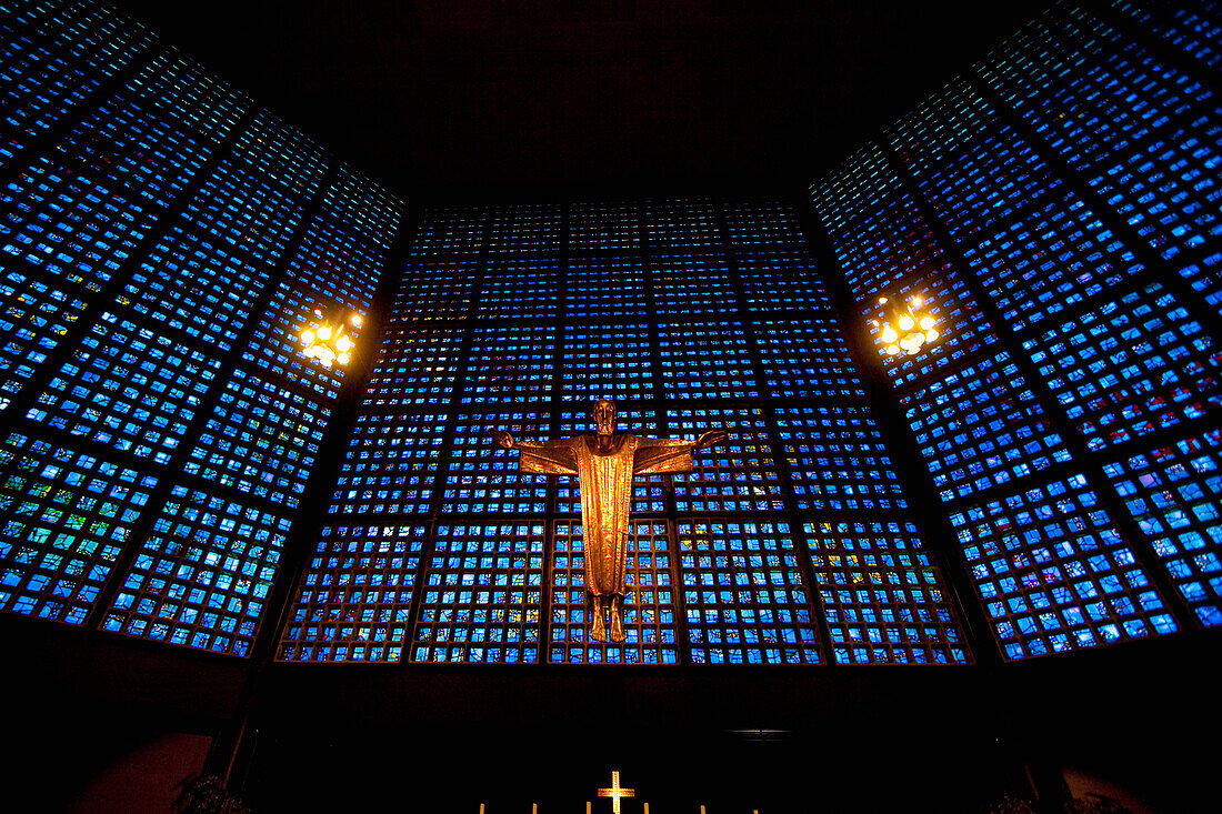 Interior of the Kaiser-Wilhelm-GedÃ¤chtniskirche (Kaiser Wilhelm Memorial Church), Berlin, Germany
