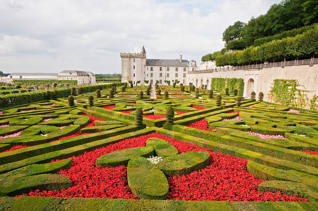 Garden of Love of the ChÃ¢teau de Villandry, Villandry, Indre-et-Loire, France