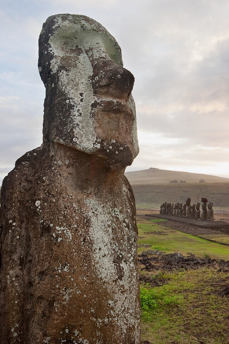 Moai by Ahu Tongariki, Rapa Nui (Easter Island), Chile