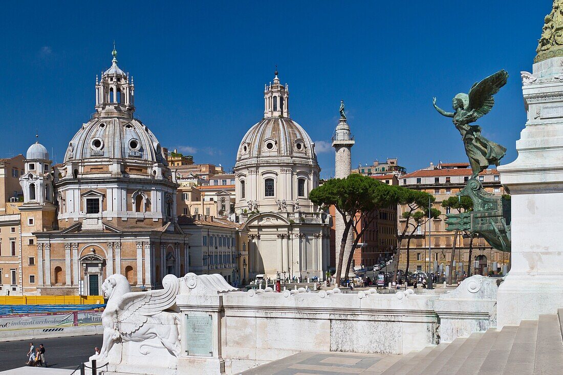 The Victor Emmanuel II monument in Rome, Italy