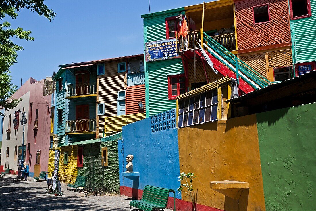 Colorful houses on Caminito area in La boca  Buenos Aires, Argentina