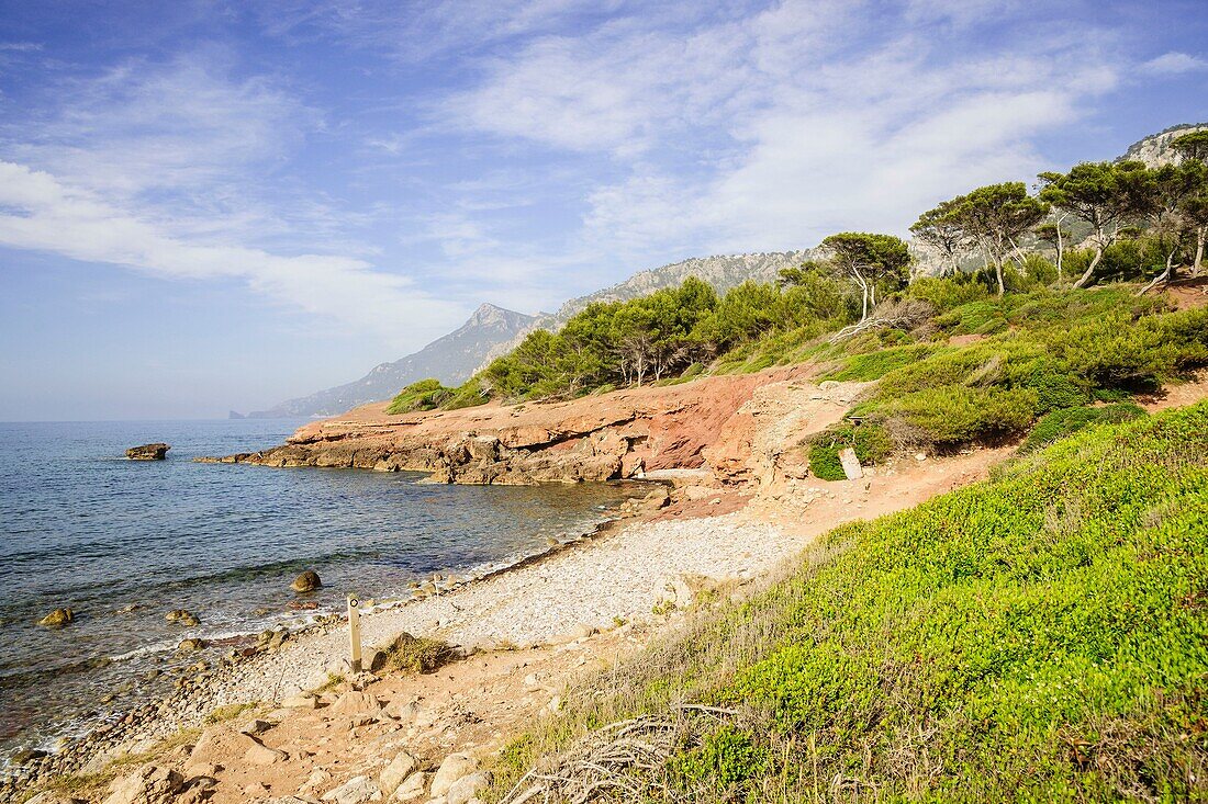 Son Bunyola Strand, Banyalbufar, Naturpark der Sierra de Tramuntana Mallorca Balearen Spanien