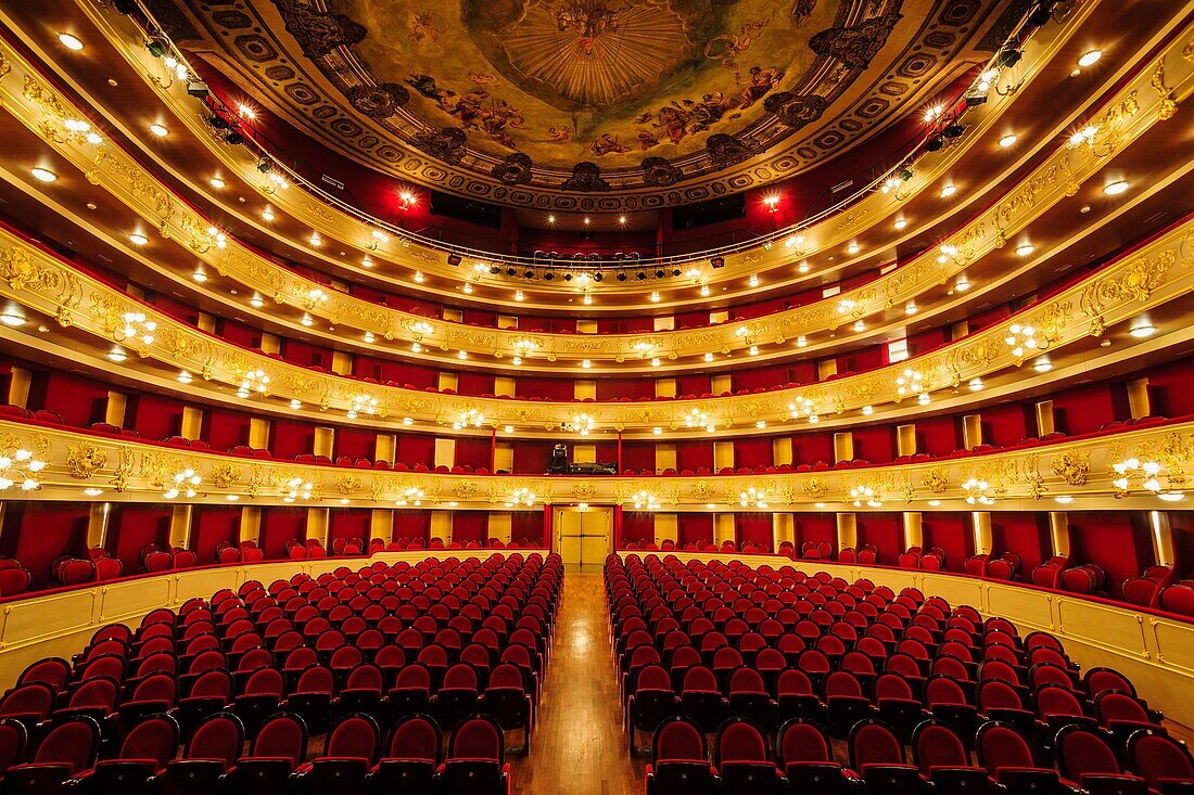 Großer Saal, Theater Principal, 1857, Teatre Principal, Palma de Mallorca Spanien