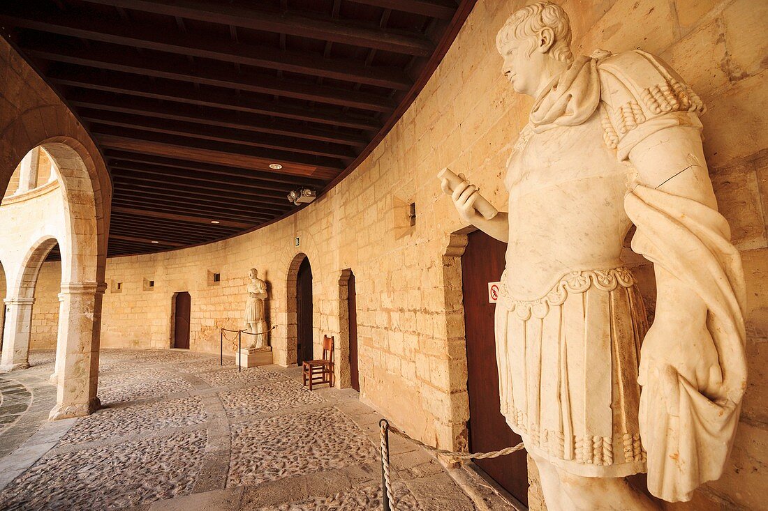 Römische Statuen, Sammlung Despuig, Schloss Bellver Mallorca Palma de Mallorca Balearen Spanien