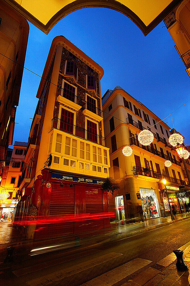 Modernistisches Gebäude in der Straße Colon Palma Mallorca Balearen Spanien