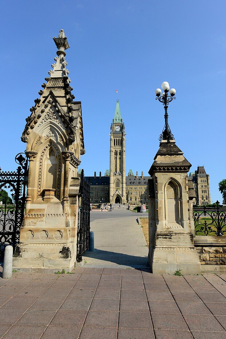 Parliament Hill Peace Tower Ottawa Ontario Canada National Capital City Center Block