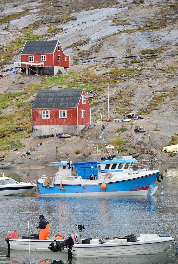 Greenland, Baffin Bay, Tasiusaq, The harbour