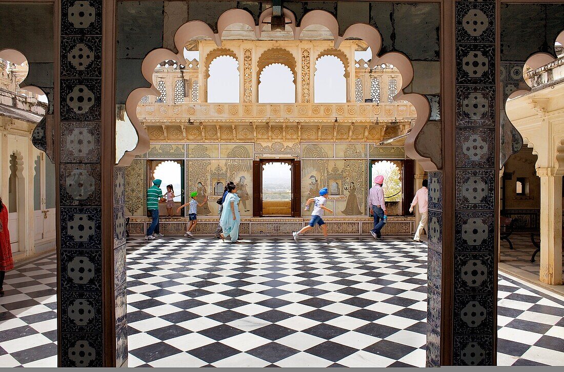 Terrace,City Palace,Udaipur, Rajasthan, india