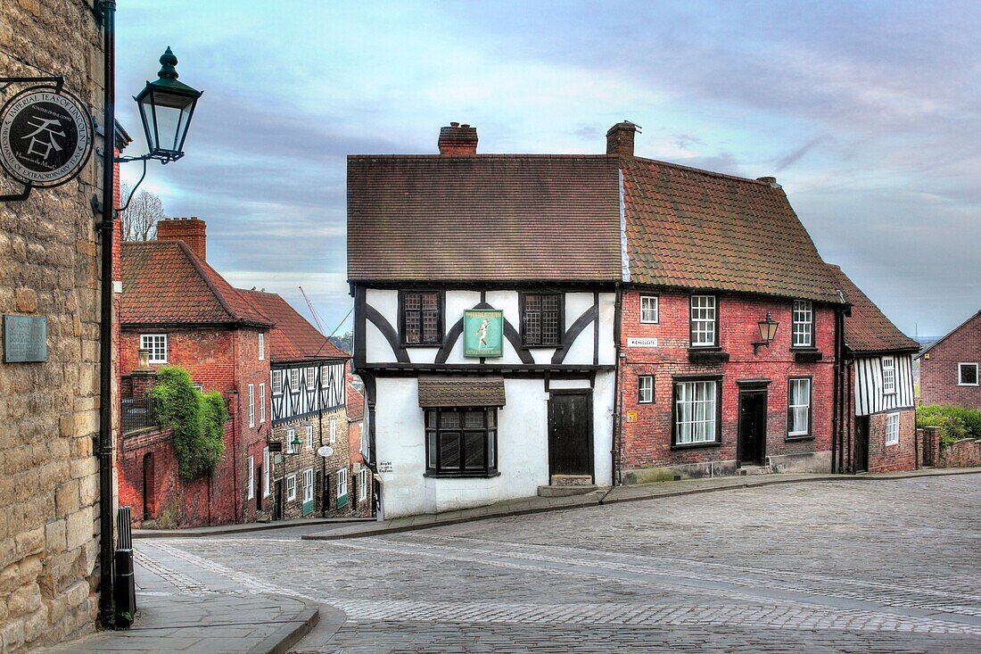 Medieval house, Steep Hill, Lincoln, Lincolnshire, England, UK