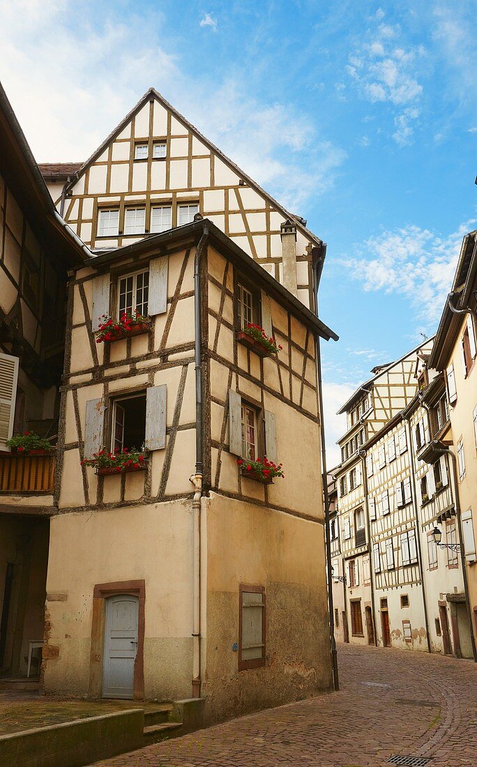 Tanner´s district  The houses, mostly date back to the 17th and 18th centuries, were used by tanners who worked and lived there  Colmar, Alsace, France