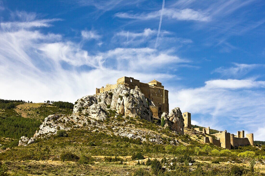Monastery Castle Loarre - Romanesque Style - Huesca province - Hoya de Huesca - Aragon - Spain - Europe