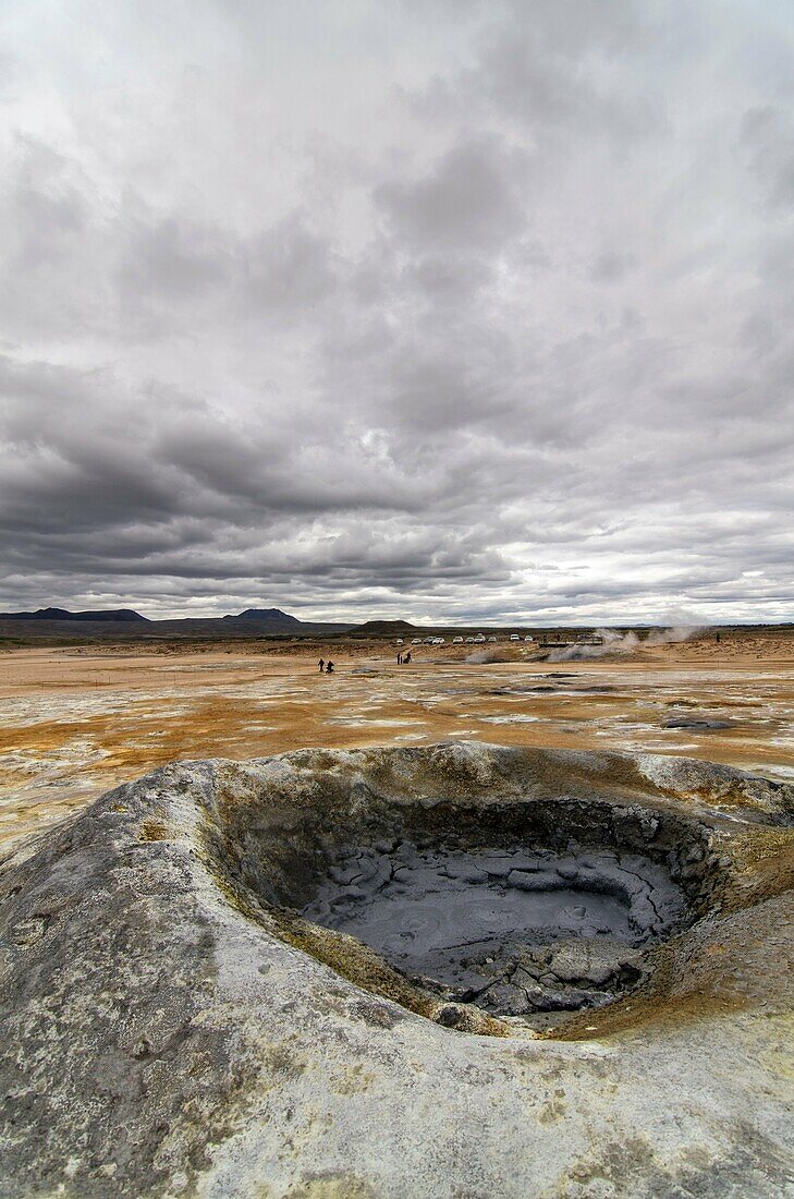 Namafjall hot springs area. Mivatn, Iceland