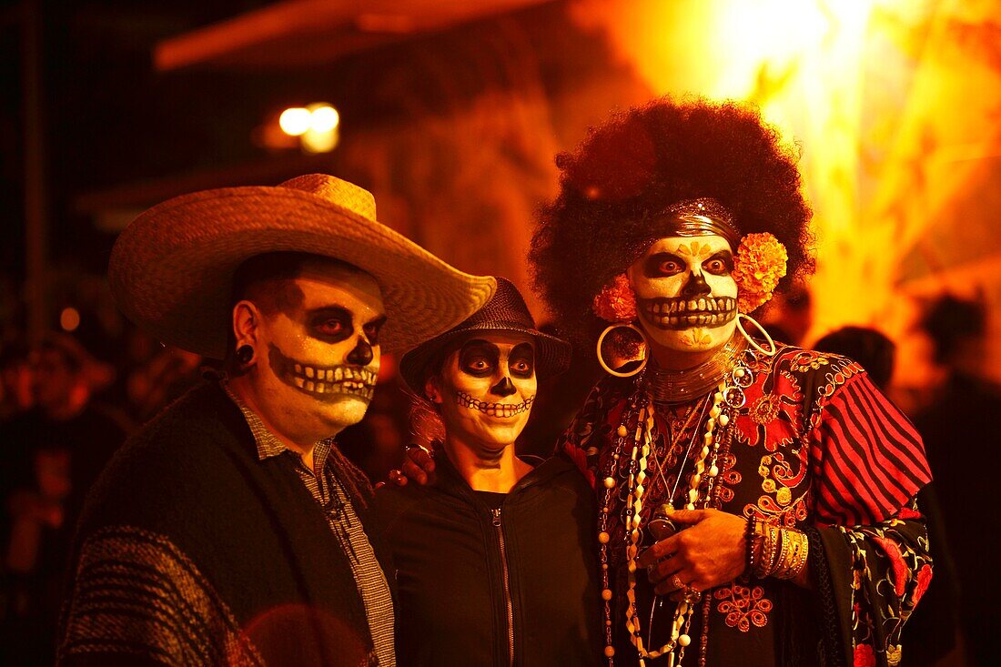Dia de los Muertos is a Meso-American tradition dedicated to the ancestors which honors both death and the cycle of life  The celebration acknowledges that we still have a relationship with our ancestors and loved ones that have passed away  In San Franci