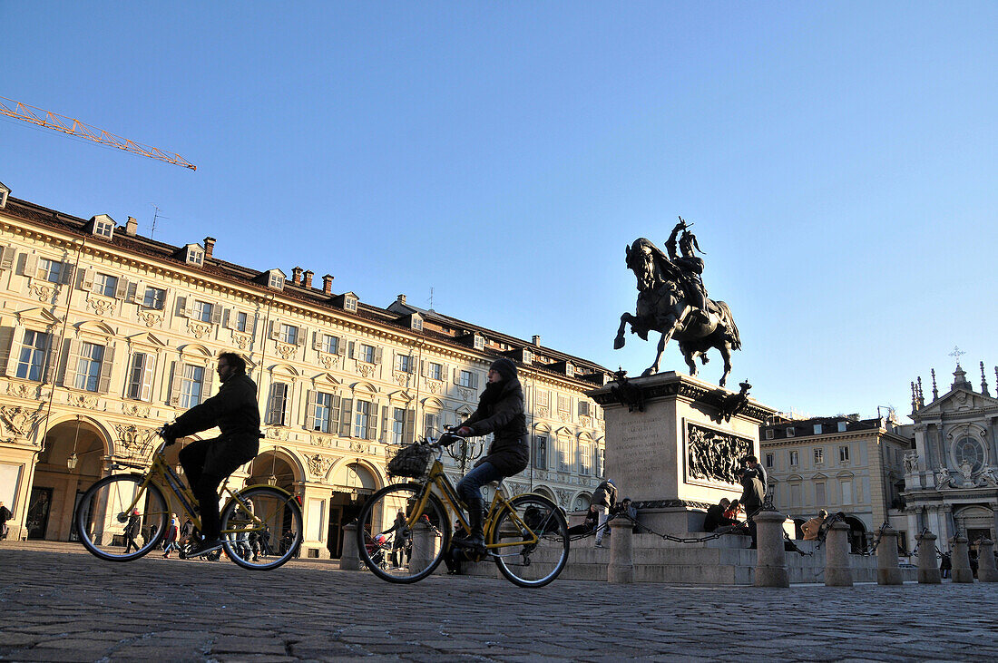 Piazza San Carlo, Turin, Piemont, Italien