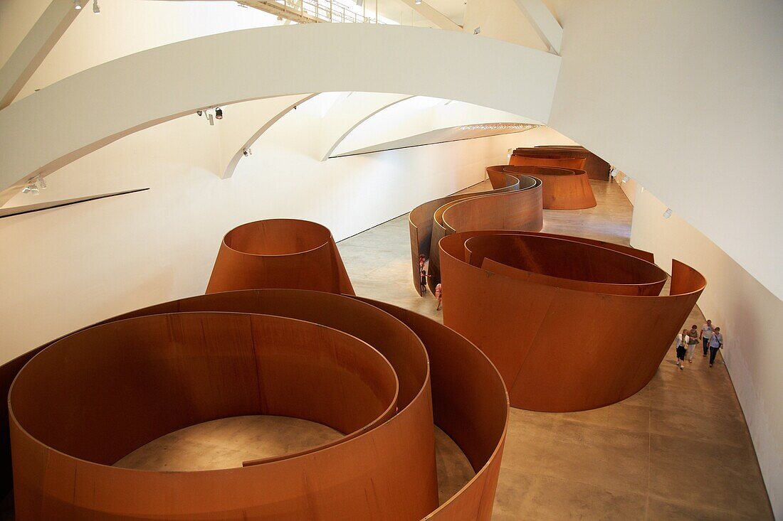 Richard Serra "The matter of the time", Guggenheim Museum, Bilbo-Bilbao, Biskaya, Baskenland, Spanien.